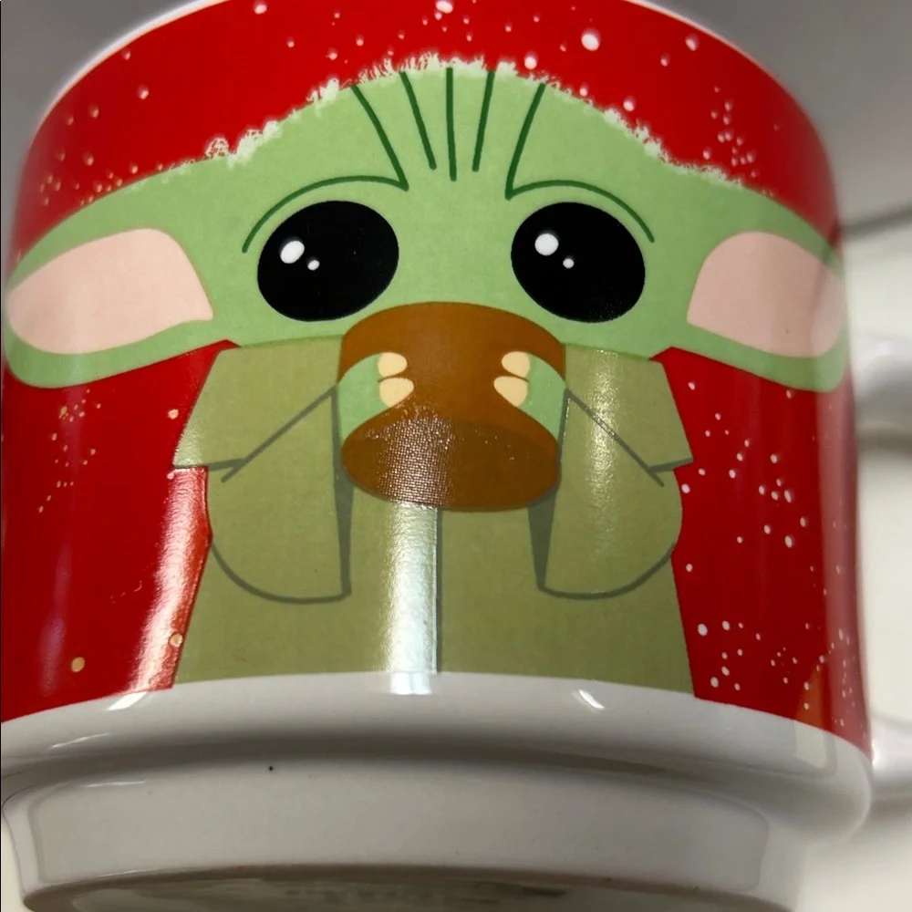Z Gallerie Red and Green Character Mug